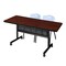 Kobe Rectangle FlipTop Table, 72" W, 29" H, Laminate Top, Cherry MKFTM7230CH47GY - alternate 1